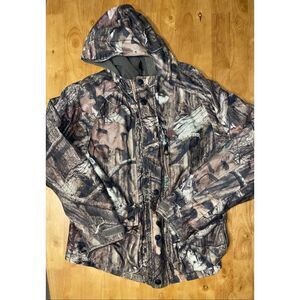 Game Winner Hunting Jacket Youth Medium Camo Hooded Full Zip LS Breakup Infinity